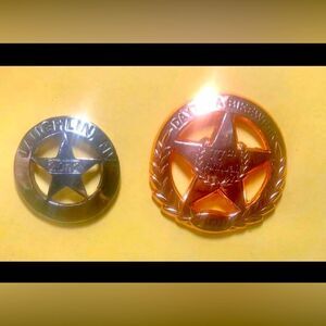 (2) Sheriff's Badges 2014 Laughlin,Nv& 2018 Daytona,77th  Bike Week Rally-